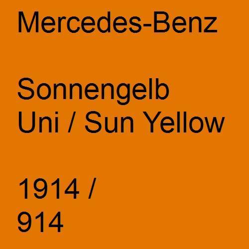 Mercedes-Benz, Sonnengelb Uni / Sun Yellow, 1914 / 914.